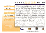 1998 Randy Moss Pinnacle Score ROOKIE RC #235 Minnesota Vikings