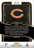 2024 Caleb Williams Panini Select PREMIER LEVEL BLACK & RED SHOCK PRIZM ROOKIE RC #114 Chicago Bears