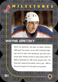 1998-99 Wayne Gretzky In The Game Be A Player MILESTONES #M1 Edmonton Oilers