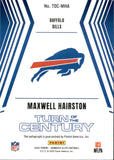 2025 Maxwell Hairston Panini Donruss Elite TURN OF THE CENTURY AUTOGRAPH RED ROOKIE 2/75 AUTO RC #TOC-MHA Buffalo Bills