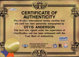 1999 Ottis Anderson Fleer Sports Illustrated AUTOGRAPH COLLECTION AUTO New York Giants