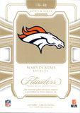 2025 Marvin Mims Panini Flawless DOWN & DIRTY GAME-USED JERSEY PATCH 22/25 #41 Denver Broncos