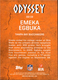 2025 Emeka Egbuka Topps Signature Class ODYSSEY ROOKIE RC #OD-19 Tampa Bay Buccaneers