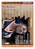 1996-97 Hakeem Olajuwon Topps SEASON'S BEST EN FUEGO #2 Houston Rockets