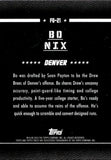 2024 Bo Nix Topps Finest FIELD GENERALS PURPLE REFRACTOR ROOKIE 8/125 RC #FG-21 Denver Broncos