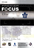 2023-24 Bobby McMann Upper Deck Premier FOCUS ROOKIE AUTOGRAPH PATCH 14/175 RC AUTO #PFR-BM Toronto Maple Leafs
