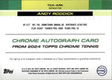 2024 Andy Roddick Topps Chrome REFACTOR AUTOGRAPH 8/99 AUTO #TCA-ARK TENNIS