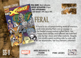 2024 Feral Skybox Marvel Masterpieces '92 Platinum PINK LASERS 274/692 #55-V