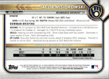 2022 Jacob Misiorowski Bowman Draft 1ST BOWMAN CHROME REFRACTOR #BDC-132 Milwaukee Brewers 1