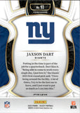 2025 Jaxson Dart Panini Select CONCOURSE BLACK & GREEN SHOCK PRIZM ROOKIE RC #93 New York Giants