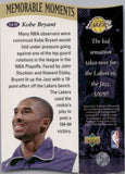 1997-98 Kobe Bryant Upper Deck MEMORABLE MOMENTS #4 Los Angeles Lakers 2