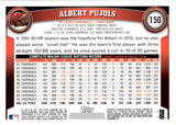 2011 Albert Pujols Topps Chrome X-FRACTOR #150 St. Louis Cardinals