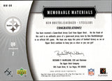 2005 Ben Roethisberger Upper Deck UD Portraits MEMORABLE MATERIALS GAME-USED JERSEY #MM-BR Pittsburgh Steelers