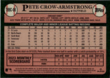 2024 Pete Crow-Armstrong Topps SILVER PACK 1989 DESIGN CHROME MOJO REFRACTOR ROOKIE RC #T89C-86 Chicago Cubs
