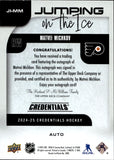 2024-25 Matvei Michkov Upper Deck Credentials JUMPING ON THE ICE ROOKIE AUTOGRAPH RC AUTO #JI-MM Philadelphia Flyers