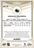 2024-25 Macklin Celebrini Upper Deck SERIES TWO O-PEE-CHEE GLOSSY ROOKIE RC #OPC-34 San Jose Sharks 2