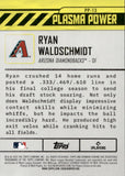 2024 Ryan Waldschmidt Bowman Chrome PLASMA POWER GREEN REFRACTOR 75/99 #PP-13 Arizona Diamondbacks