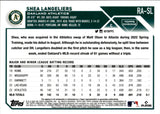 2023 Shea Langeliers Topps Chrome ROOKIE AUTOGRAPH RC AUTO #RA-SL Oakland A's