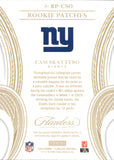 2025 Cam Skattebo Panini Flawless ROOKIE PATCHES 9/25 RC #RP-CSO New York Giants