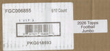 2026 Topps Football Jumbo, 6 Box Case