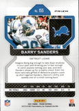 2021 Barry Sanders Panini Prizm BLACK & WHITE CHECKER PRIZM #155 Detroit Lions