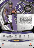 2023 Zay Flowers Panini Spectra NEON PINK DIE-CUT 19/20 #128 Baltimore Ravens