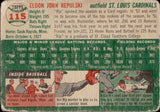 1954 Rip Repulski Topps #115 St. Louis Cardinals BV$40