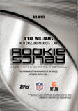 2025 Kyle Williams Topps Chrome ROOKIE RELICS PLAYER-WORN MEMORABILIA JERSEY RC #RR-KWI New England Patriots