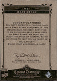 2013 Bart Starr Upper Deck Goodwin Champions EVENT-USED MEMORABILIA #M-ST Green Bay Packers