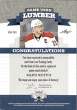2021-22 Saku Koivu Leaf Lumber GAME USED LUMBER 18/25 STICK #GUL-SK1 Montreal Canadiens