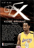 1999-00 Kobe Bryant Skybox E-X GENERATION E-X  #2GX Los Angeles Lakers