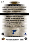 2015-16 Colton Parayko Upper Deck Ultimate Collection ULTIMATE ROOKIES AUTOGRAPH 97/275 RC AUTO #05-CP St. Louis Blues