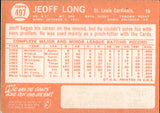 1964 Jeoff Long Topps #497 St. Louis Cardinals 2