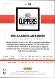 2018-19 Shai Gilgeous-Alexander Panini Chronicles ROOKIE RC #113 Los Angeles Clippers 6