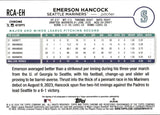 2024 Emerson Hancock Topps Chrome Logofractor ROOKIE AUTOGRAPH RC AUTO #RCA-EH Seattle Mariners