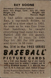 1952 Ray Boone Bowman #214 Cleveland Indians BV$40