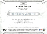 2018 Carlos Correa Topps Diamond Icons RED RELIC 1/5 GAME-USED MEMORABILIA #SPR-CC Houston Astros