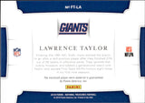 2018 Lawrence Taylor Panini National Treasures FRANCHISE TREASURES JERSEY 43/99 #FT-LA New York Giants