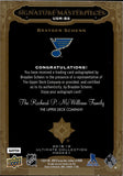 2018-19 Brayden Schenn Upper Deck Ultimate Collection SIGNATURE MASTERPIECES AUTOGRAPH AUTO #USM-BS St. Louis Blues