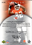 2007 Dwayne Bowe Upper Deck Trilogy SUPER NOVA SWATCHES PATCH 17/79 #SS-BO Kansas City Chiefs