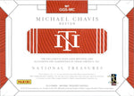 2019 Michael Chavis Panini National Treasures GAME GEAR SIGNATURES ROOKIE DUAL JERSEY BAT AUTOGRAPH 24/99 AUTO RC #GGS-MC Boston Red Sox