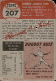 1953 Whitey Ford Topps #207 New York Yankees *POOR*