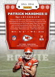 2017 Patrick Mahomes Panini ROOKIE RC #104 Kansas City Chiefs