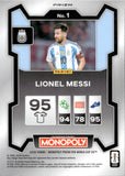 2026 Lionel Messi Panini Monopoly Prizm FIFA World Cup FOUR CORNERS GREEN WAVE PRIZM #1 ARGENTINA