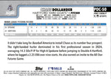 2025 Chase Dollander Topps Pro Debut Chrome ORANGE REFRACTOR 8/25 #PDC-50 Colorado Rockies Hartford Yard Goats