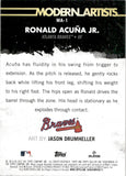 2022 Ronald Acuna Jr. Topps Gallery MODERN ARTISTS BLUE 24/99 #MA-1 Atlanta Braves