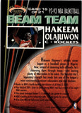 1992-93 Hakeem Olajuwon Topps Stadium Club BEAM TEAM #16 Houston Rockets