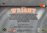 2007 Eric Wright Upper Deck SP Rookie Threads LETTERMEN AUTOGRAPH 185/250 AUTO #102 Cleveland Browns
