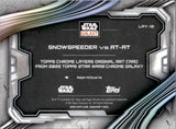 2025 Topps Chrome Star Wars Galaxy SNOWSPEEDER VS AT-AT LAYERS ORIGINAL ART CARD #LAY-12