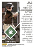 2025 Ryan Wideman Panini Prospect Edition GREEN PRIZM AUTOGRAPH AUTO #5 San Diego Padres